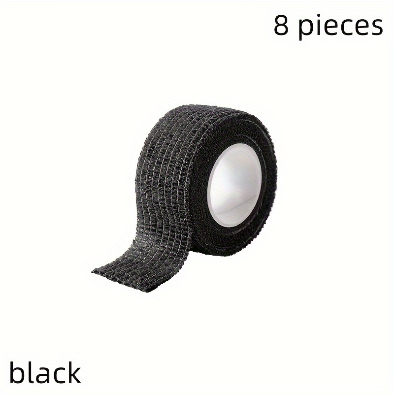 Image of 8pcs 1259 Inch Anti-slip Car Steering Wheel Grip Tape - Sweat-absorbing And Durable, Suitable For Fitness Poles And Long-distance Driving