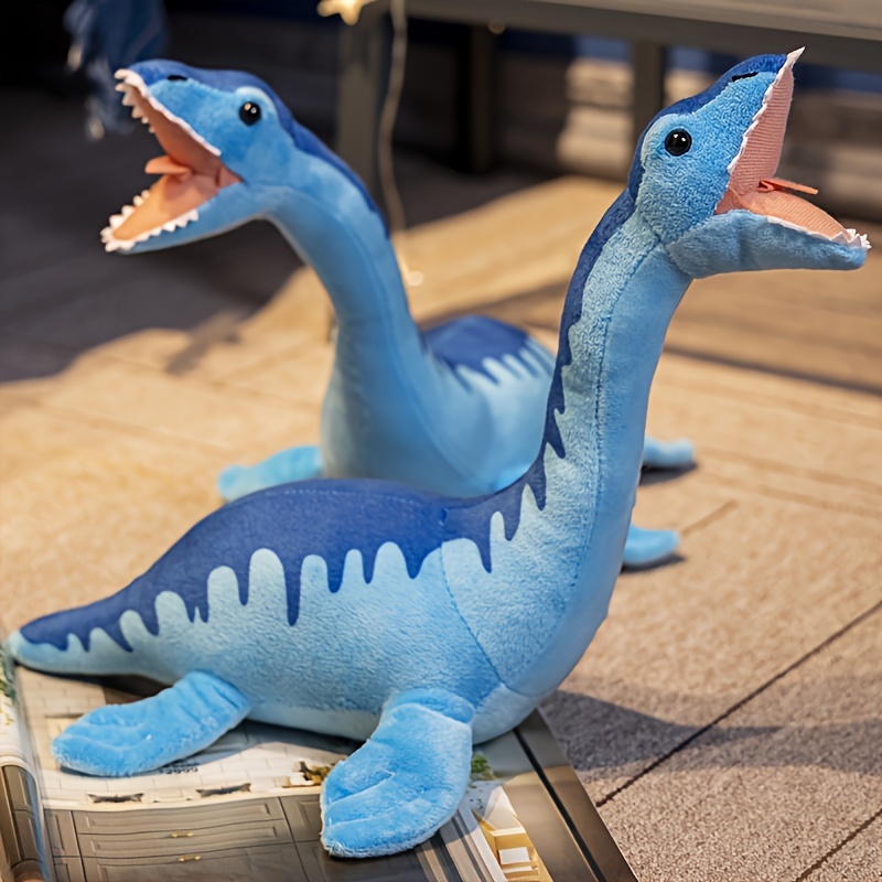 blue plesiosaur plush toy soft stuffed animal Temu