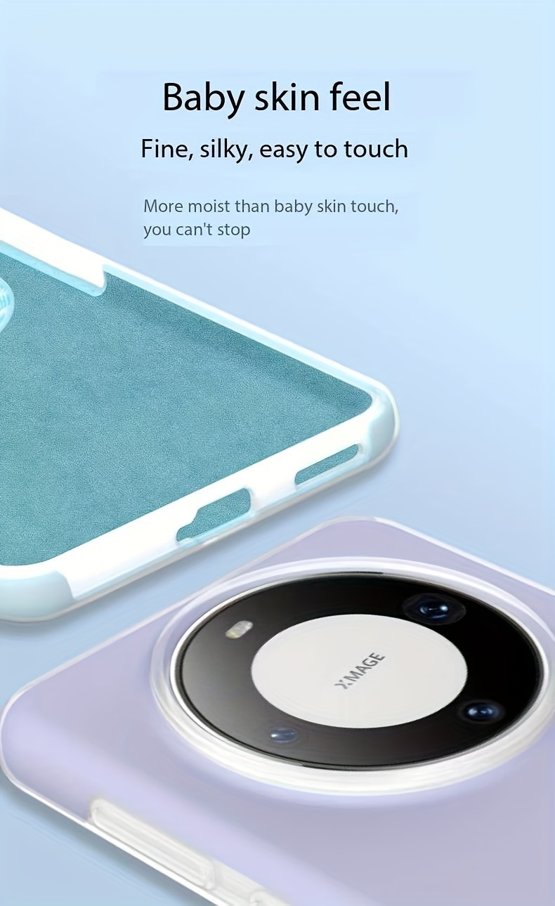 Minimalist Trend Jelly Color Solid Liquid Silicone Phone Case Suitable For HUAWEI MATE60, MATE60PRO, MATE50, MATE50PRO, MATE40, MATE40PRO_voghion.com