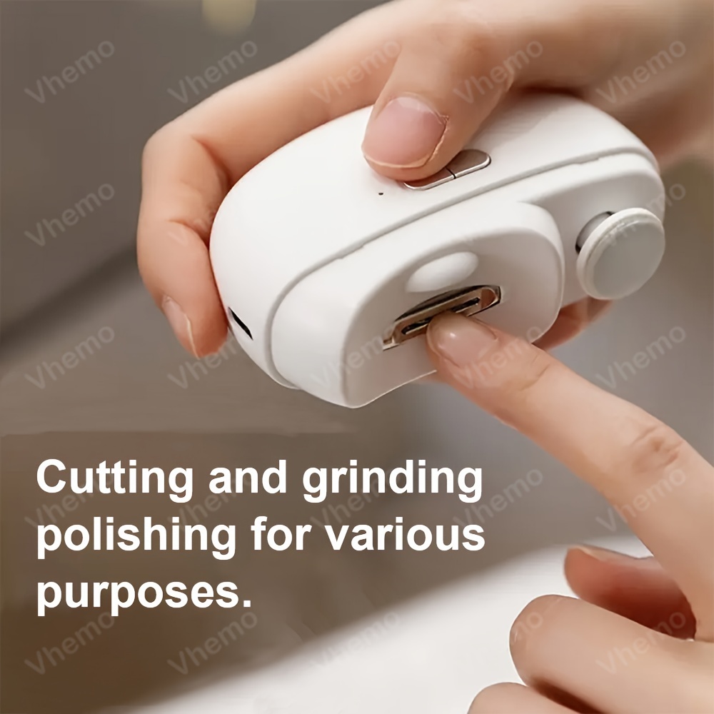 

Usb Rechargeable Electric Nail Clipper & Polisher Kit - Precision Cutting And Perfect , Ideal For Seniors & Nail Enthusiasts, With Long- 400mah Battery - Perfect Birthday Gift For Family & Friends