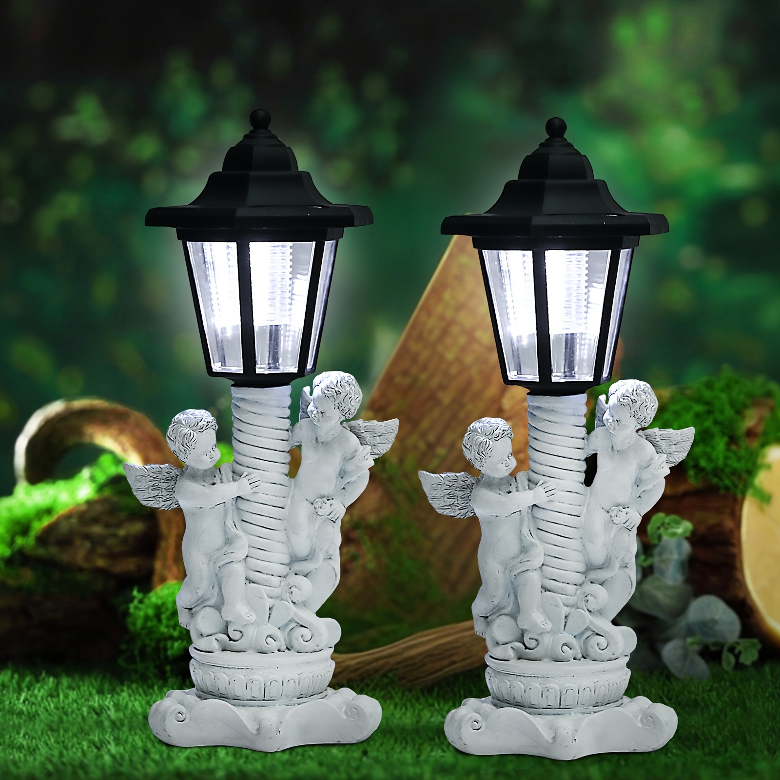 Tree Spirit Solar Garden Light – Mythical Dryad Sculpture With Warm Glow, IP65 Waterproof Resin Lawn Stake Light, Pathway & Patio Decor, Fantasy Gardening Gift