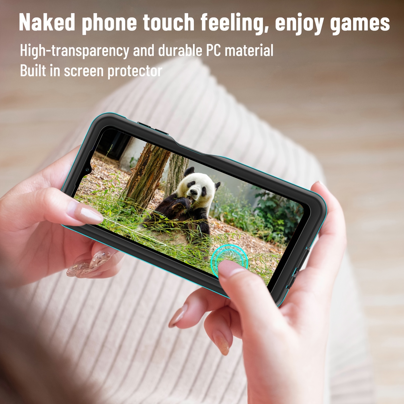 Funda impermeable para Samsung Galaxy A14 5G, con protector de pantalla  integrado, a prueba de polvo, a prueba de golpes, resistente, con soporte  de