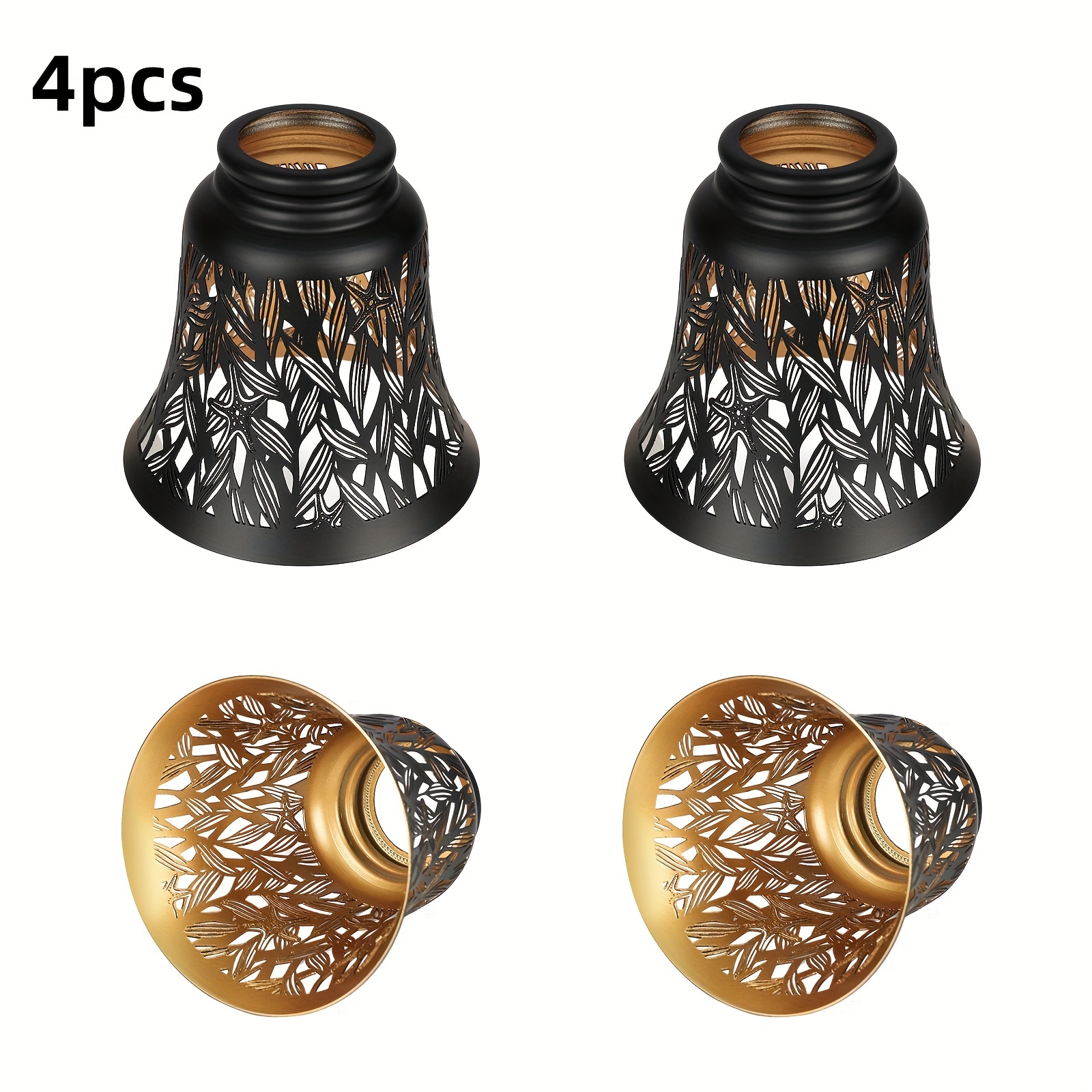 

4pcs Wall Light Starfish Fan Shade 4.72*4.72/in