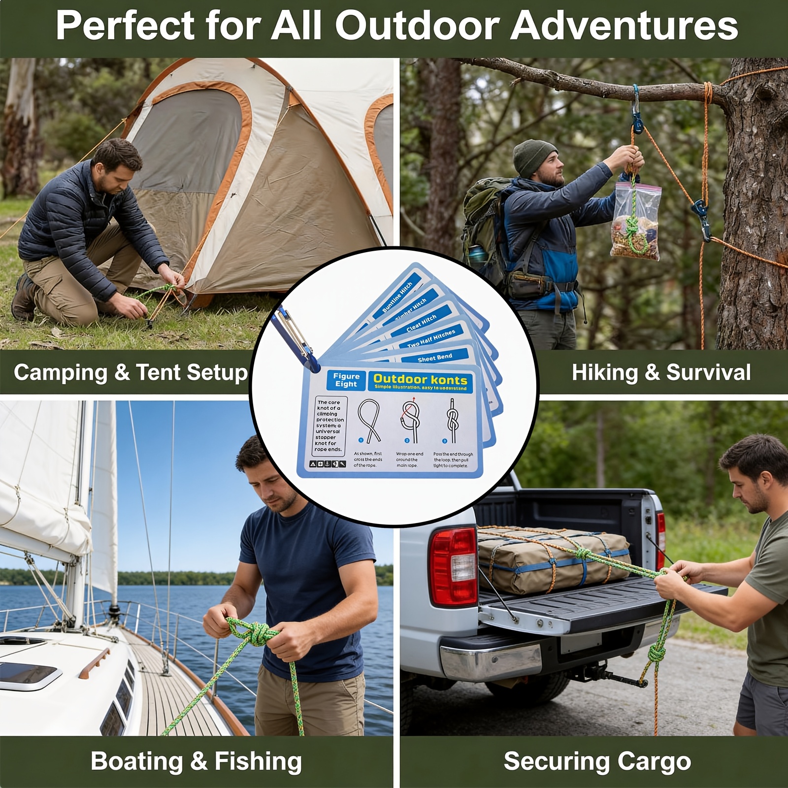 Outdoor Knots Reference Guide for Survival Gear