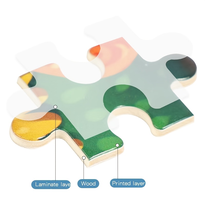 4-Pack Wooden Jigsaw Puzzles Animal Vehicle Theme