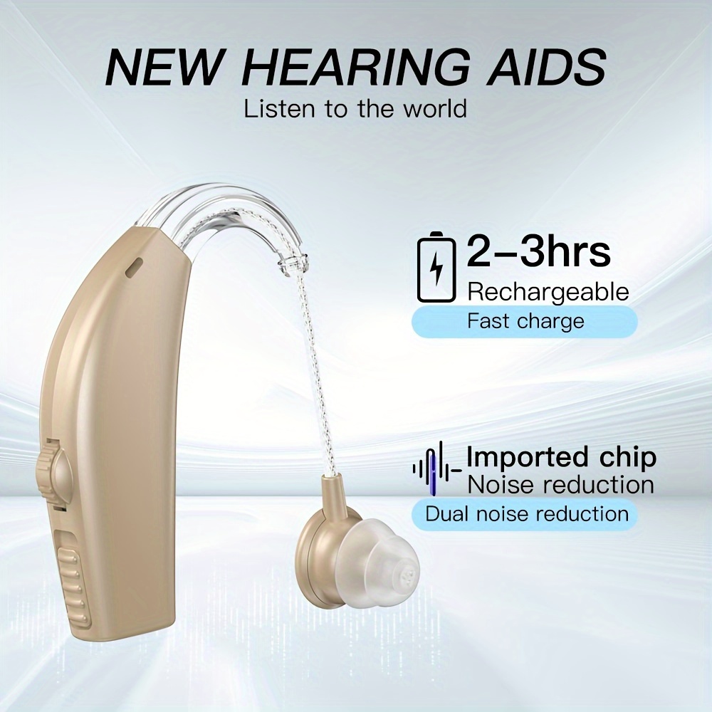 WUVEE JD-DW4E Otc Hearing Aids Seniors Rechargeable Noise