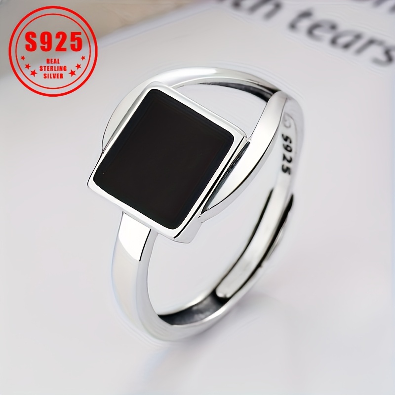 

Trendy 925 Sterling Silver Adjustable Ring - Design, Vintage & , Ideal For All 3.1g/0.11oz