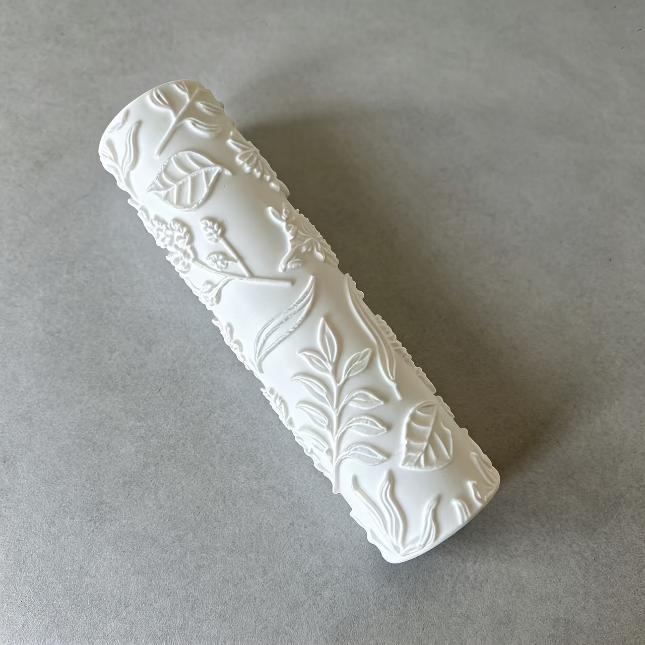 Wind-blown Leaf And Floral Pattern Texture Roller, Pastoral-style Embossing Tool, Suitable For Polymer Clay And Clay Diy, An Essential Tool For Natural- Lovers, A Gift For Pottery Enthusiasts