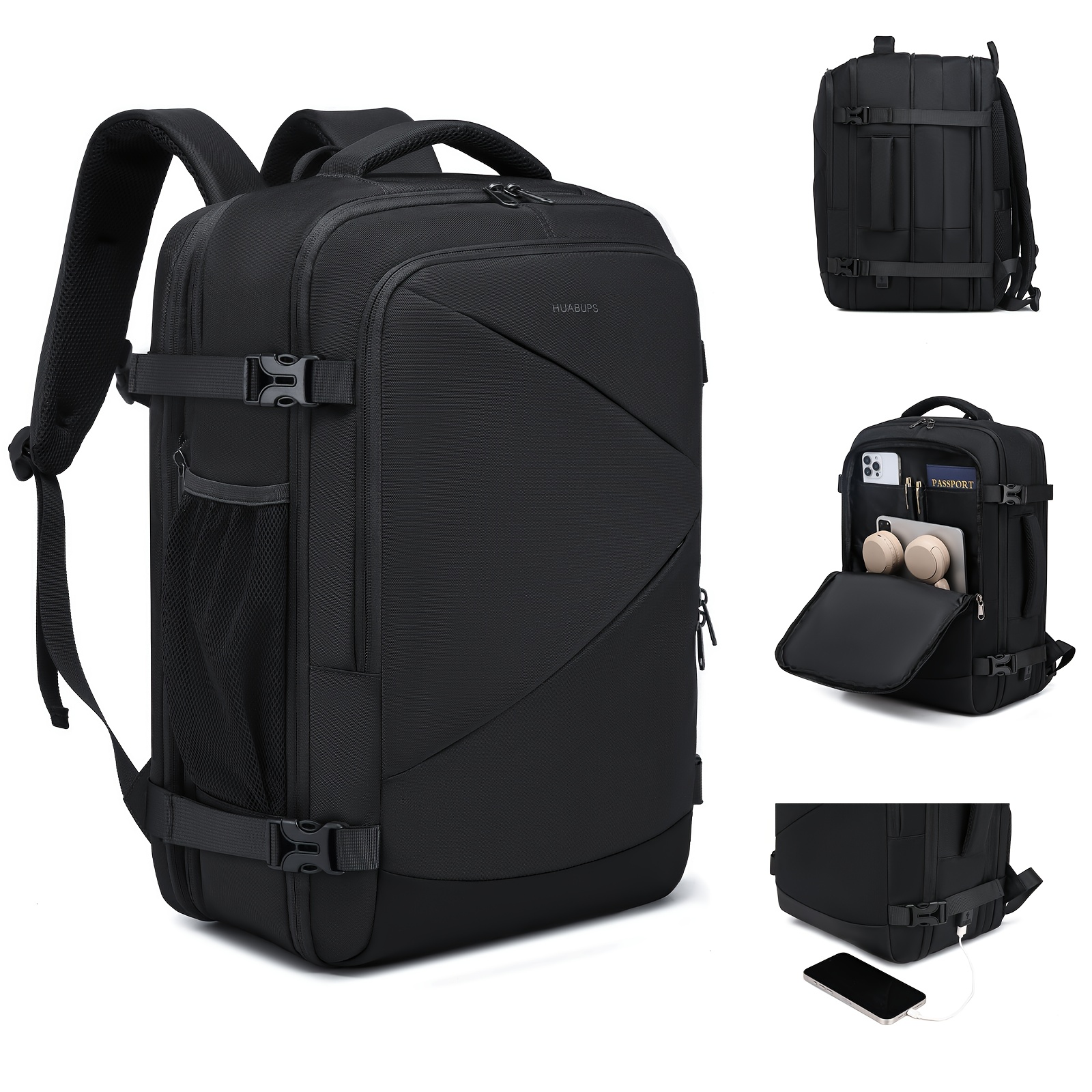 personal item travel backpack sold on Temu United States display picture 1