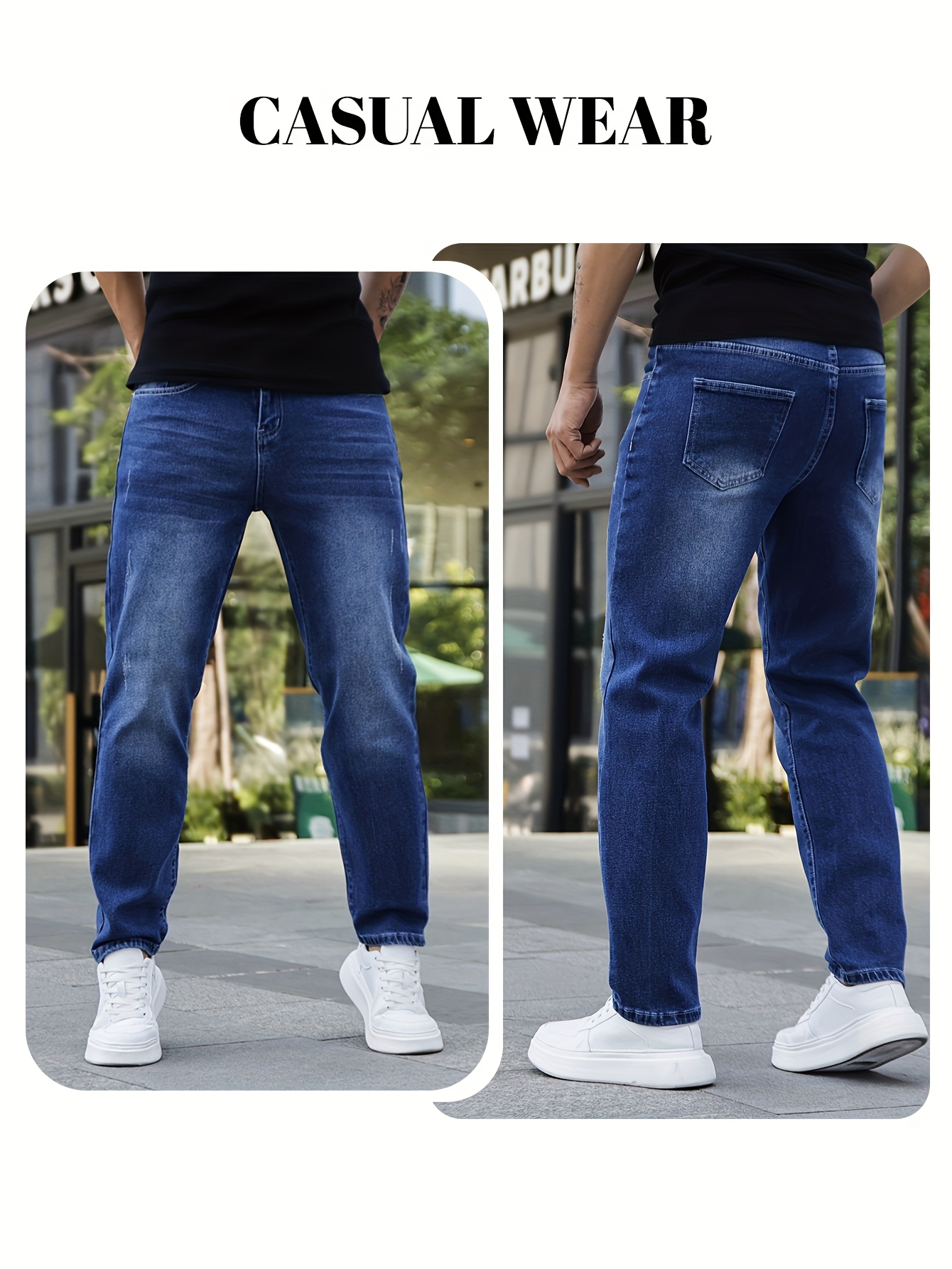 Vyriški universalūs plauti džinsai