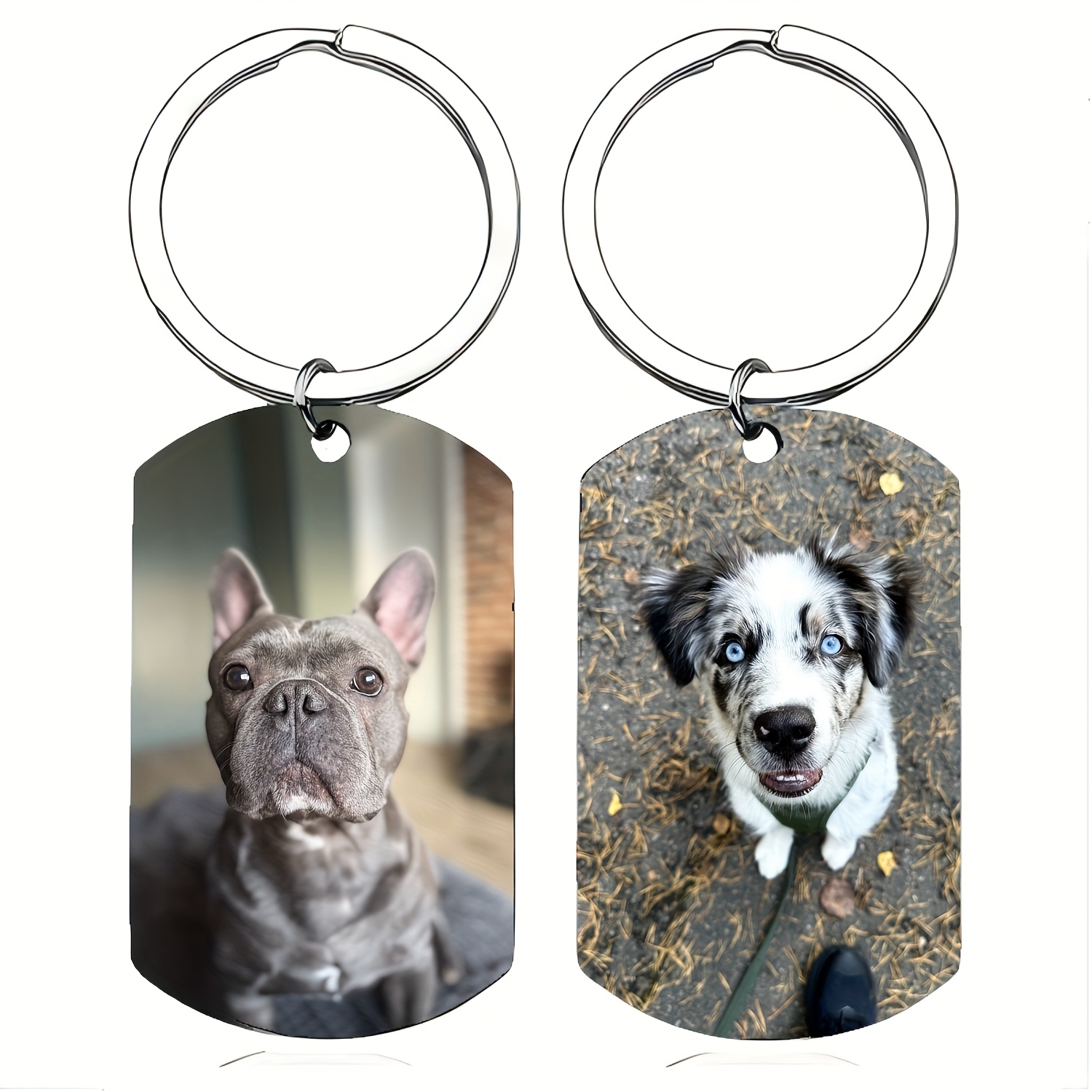 TEMU 1pc Personalized Double-sided Customizable Photo Keychain, Pendant, Personalized Holiday Party Souvenirs, Suitable As A Gift For , Car Keychain