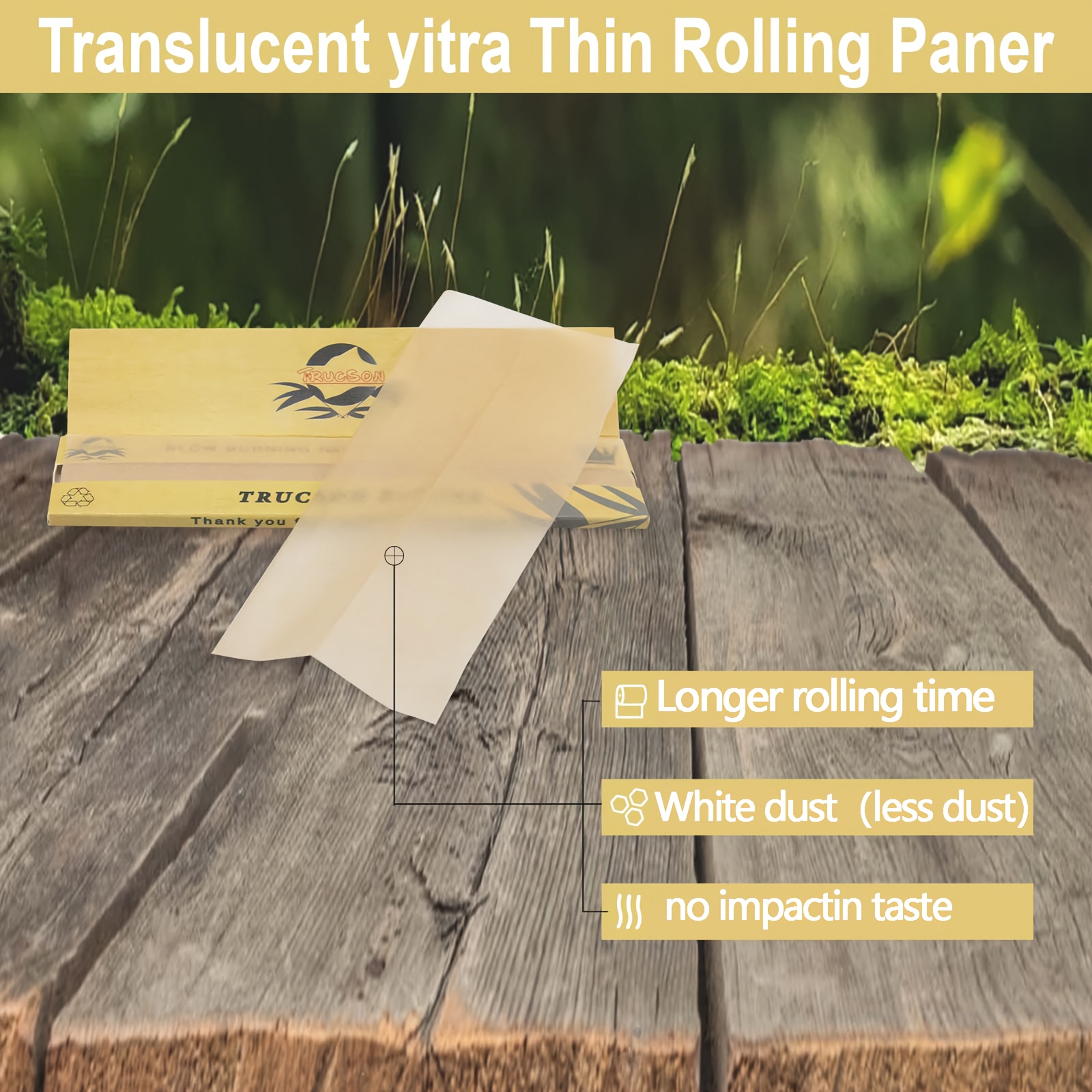 Brown Cigarette Paper, 110mm