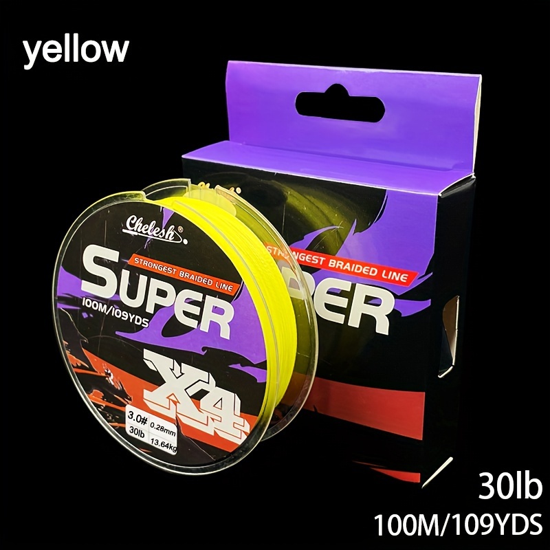 4 Strands Pe Line 100 Meters/109 Yards Braided Fishing Line - Temu