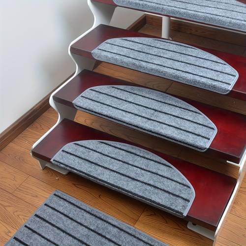 13 pack carpet stair treads 65x24 cm non slip durable stair step mats for indoor use