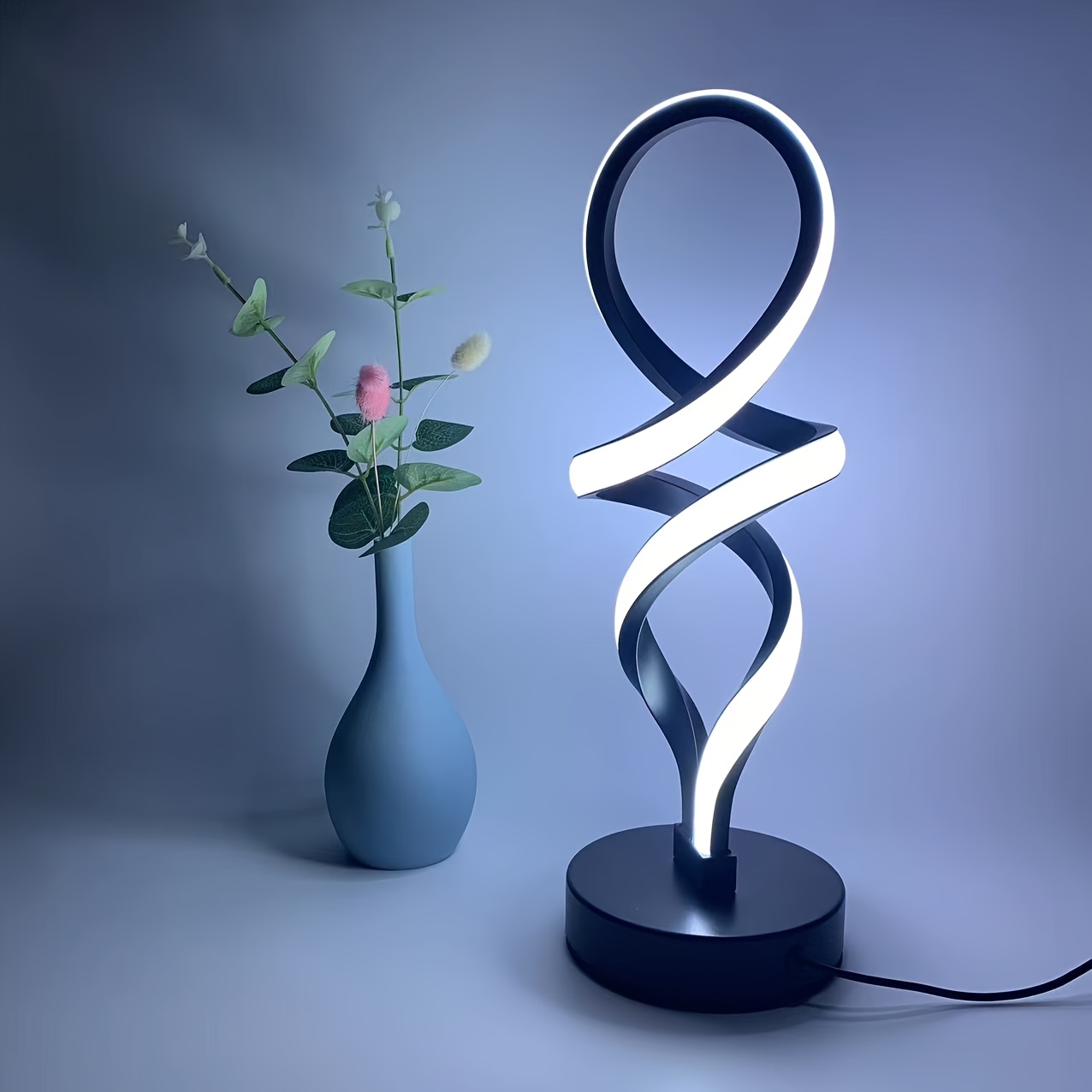 1pc Hercules Modern LED Desk Lamp, Minimalist Design, USB Three-Color Dimming, Multi-Room Decorative Light, Practical Multifunctional Table Lamp Suitable for Bedroom, Living Room, Study, Hotel, Office Bedside Lamp