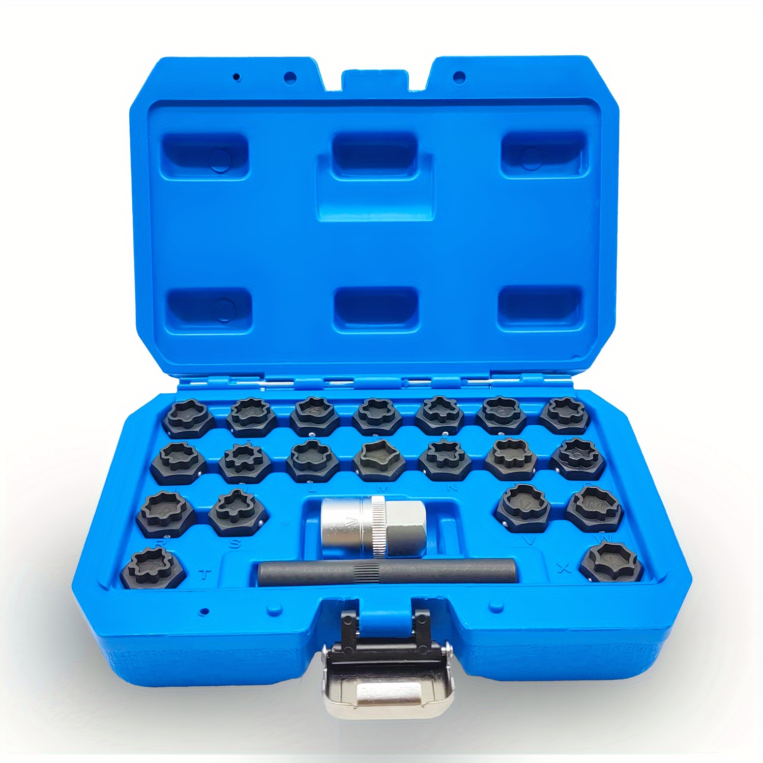 

22pcs Wheel Locking Nut Key Kit Compatible With 2002-2012, Wheel Lock Nut Socket Adapter Set, Wheel Anti-theft Lug Nut Removal Tool, Anti-theft Screw Remover