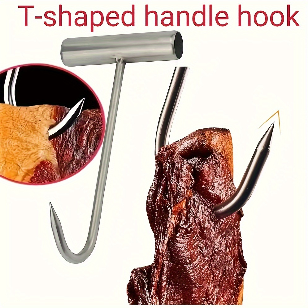 

1pc/2pcs, T-shaped , Traditional Mounted Meat Slip -duty , Suitable For , Meat , Restaurant Tools