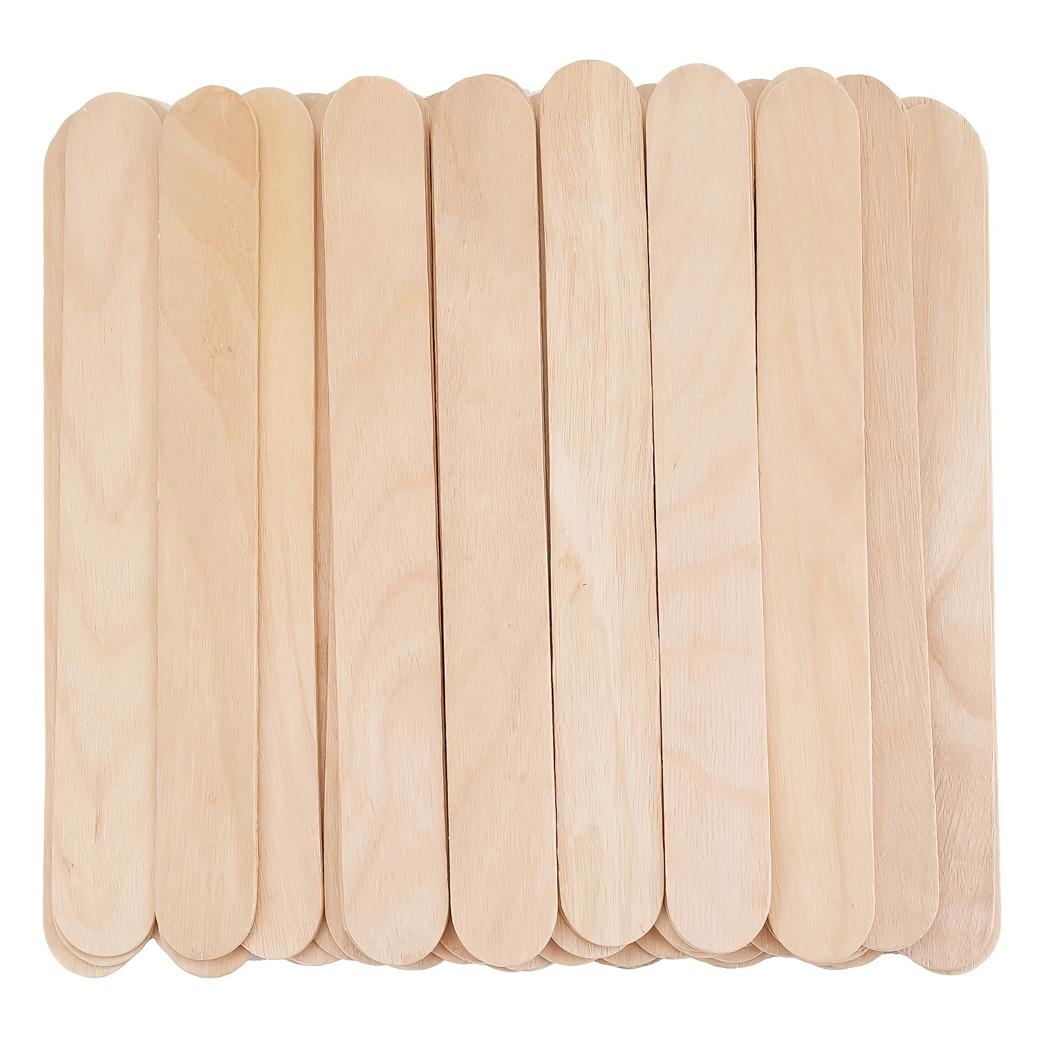 100pcs/50pcs Natural Wood Waxing Sticks for Precise Hair Removal and Smooth Skin - Perfect for Spa and Home Use, DIY Handcrafted Wooden Sticks
