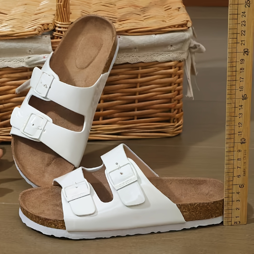 TEMU Genuine Women's Footwear, Cork Slides, Slippers, Slip-resistant Beach Footwear, Women Shoes