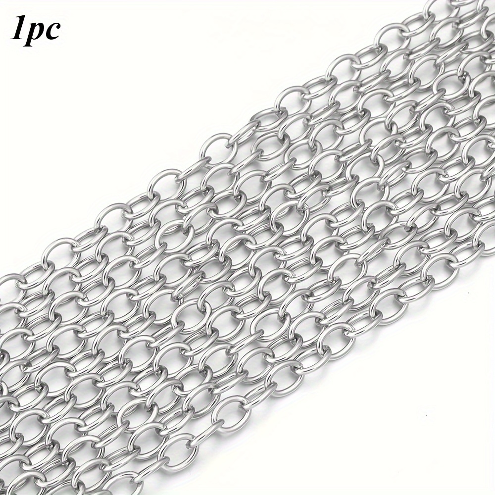 5-yard/pack 304 Stainless Steel Loose Chain, Necklace, Bag Chain, And Other Making Accessories