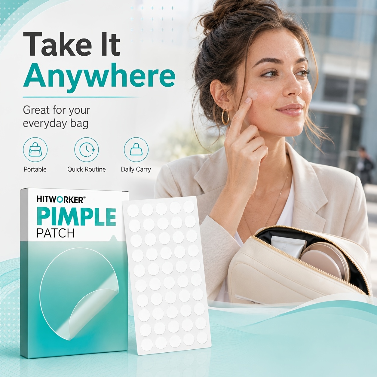 400pcs High-Quality Hydrocolloid Invisible Patches for Blemishes