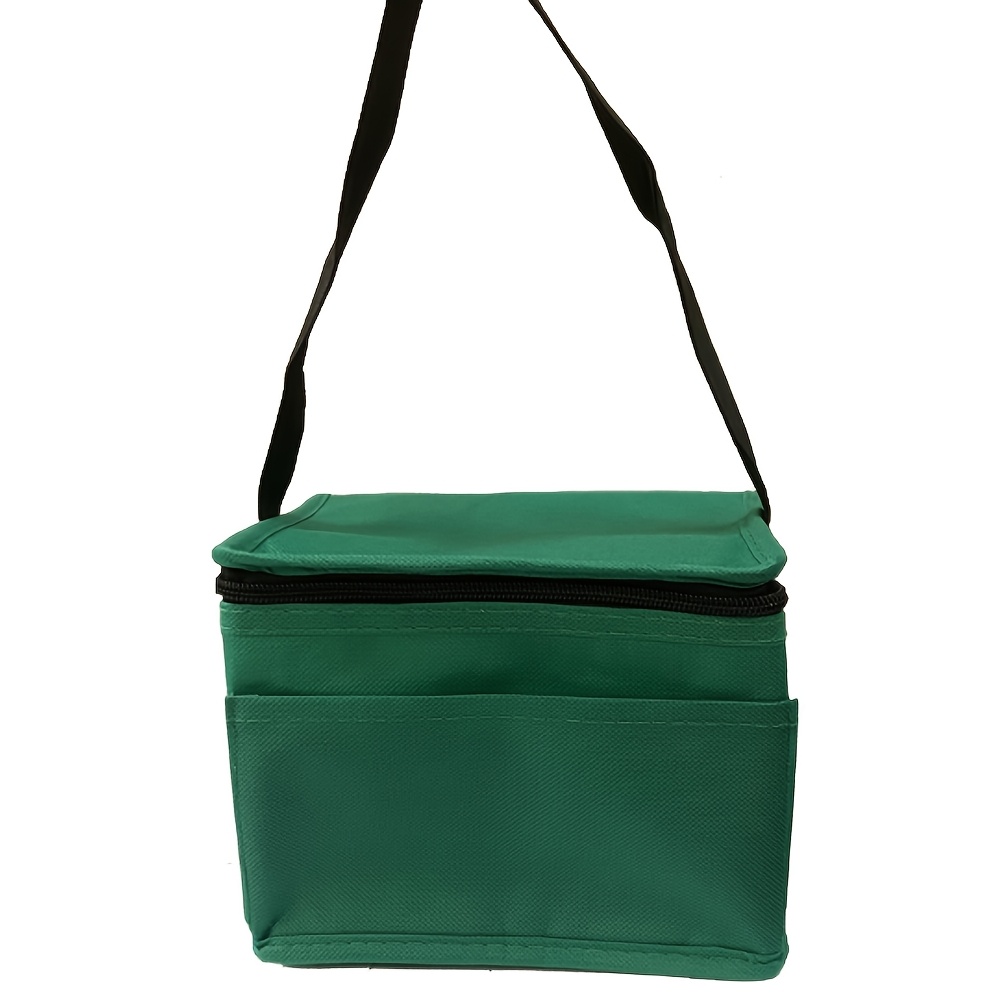 TEMU Sac Isotherme Petite Capacité, Sac Réfrigéré en Feuille d'Aluminium Non-Tissée, Sac Couleur Unie Facile à , Légère, Adapté pour , l'École, le