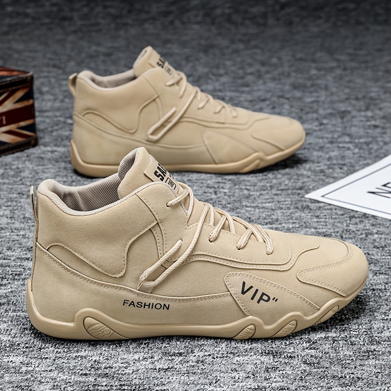 Men'S Skateboard Shoes with Good Grip, Lace-Up Sneakers, Non-Slip, Wear-Resistant, And Versatile Men'S Lightweight Sneakers