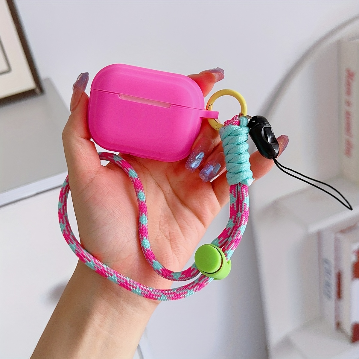 TEMU Case For Airpods Pro 2  Airpods 4  With Nylon Wrist Strap