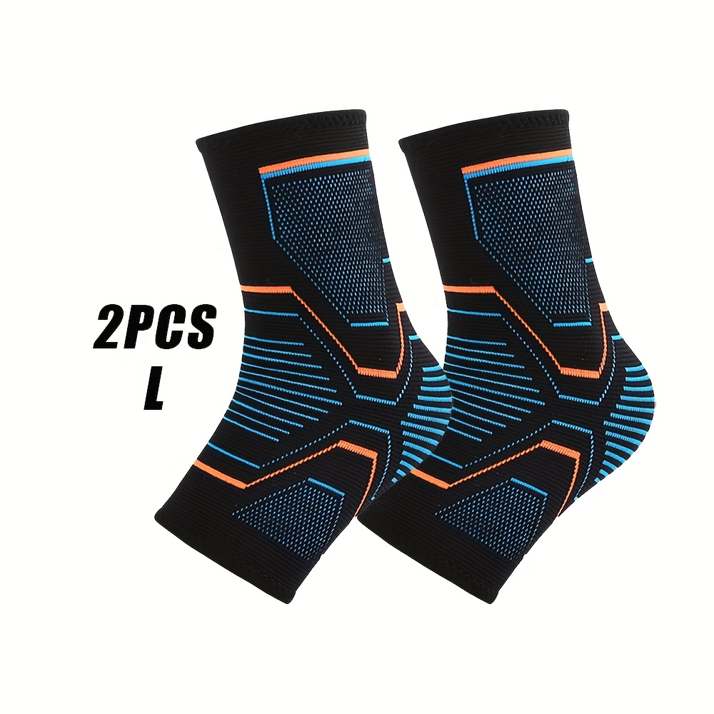 Image of 2 Ankle Support Compression Sleeves, Suitable For Male And Female Foot Support, Providing Stable Ankle Joint Support For Fitness And Sports Activities