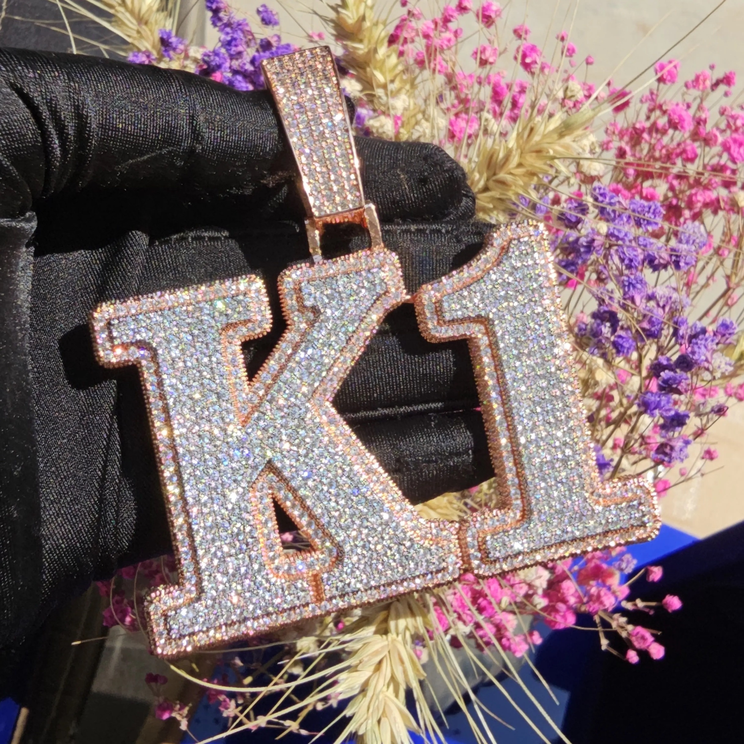 

Pendant For Necklace, Customized 1-8 Letters, Hip-hop Pendant, Accessories Gifts