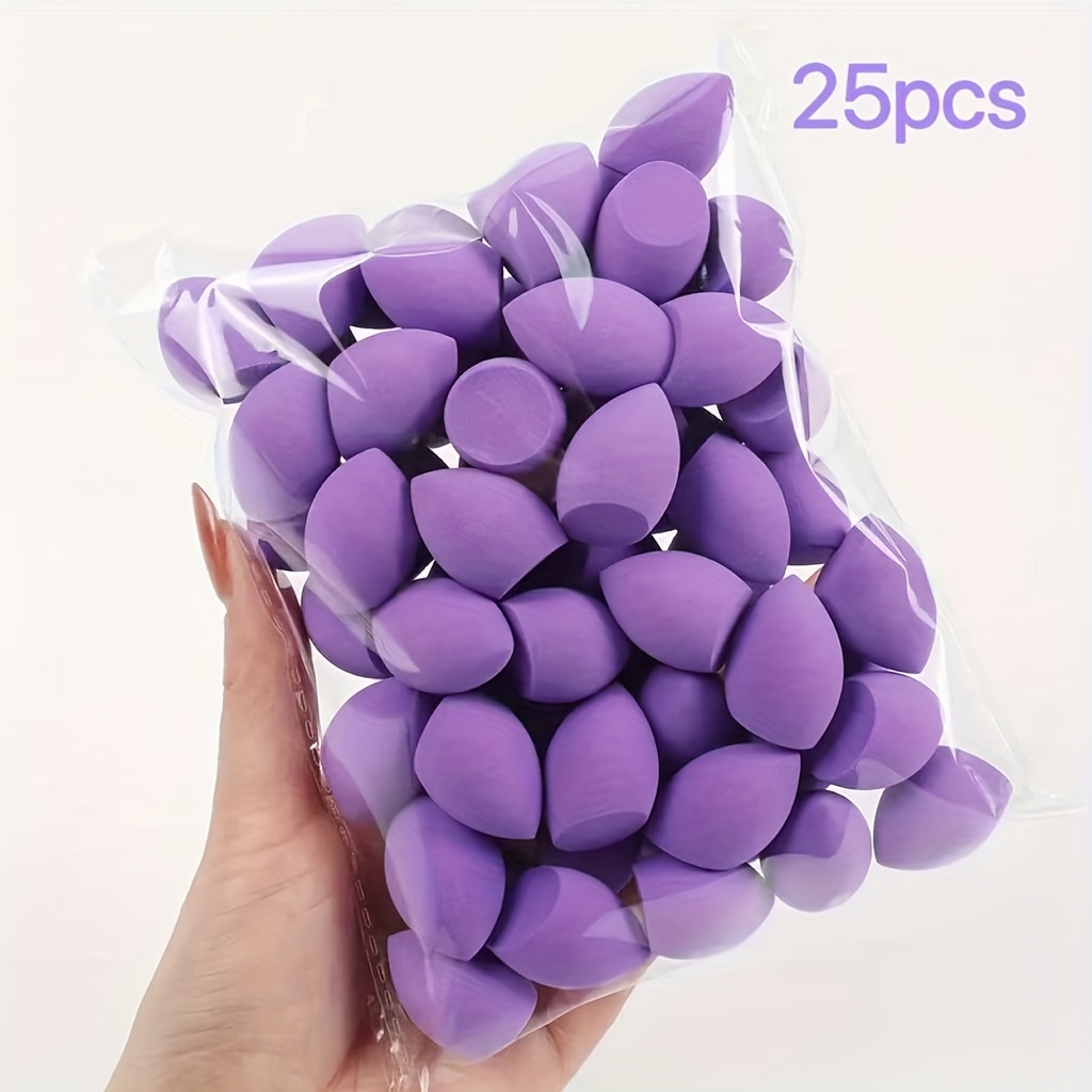 TEMU 25 Piezas Set de Esponjas de Maquillaje Mini, Esponjas Multicolor para Maquillaje, Aplicadores de Base y Corrector de Formas, Sin , Adecuadas