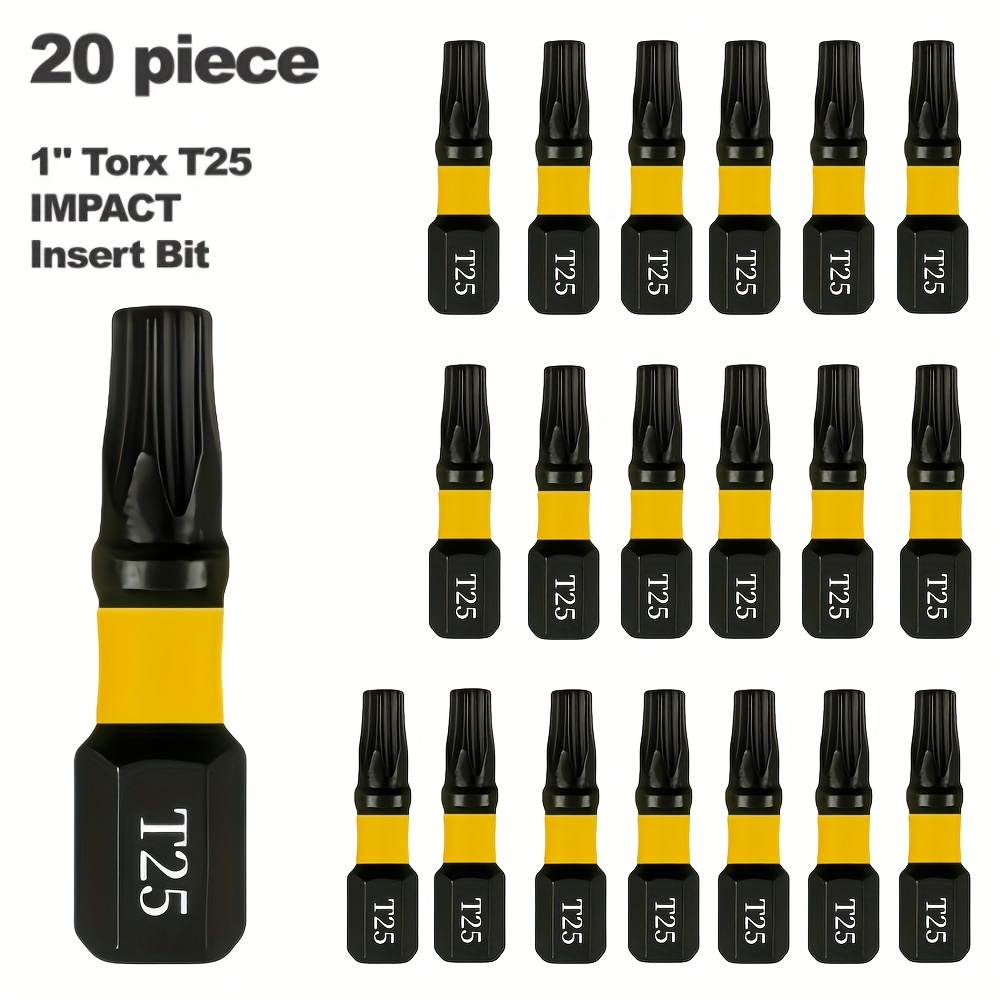 25mm 1" T25 Impact Screwdriver Bit
