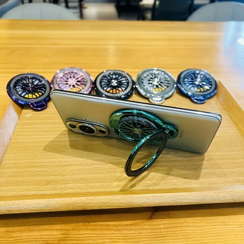 cool rotating hub magnetic phone ring holder abs material mount ideal for holding smartphones and accessories accessory holder decorative phone holder secure phone grip phone ring holder details 7