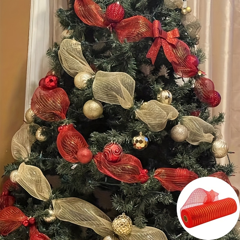 

Polyurethane Christmas Tree Mesh Yarn - , 26cm Polypropylene Gauze For Diy Wreath, Party Decor, Merry Christmas, , New Year Holiday Decorations - No Electricity Or Feathers Required