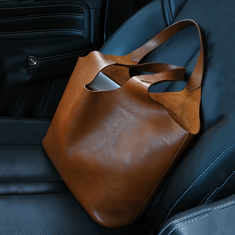 TEMU Soft Texture Tote Bag, Versatile Women'-shoulder Bag, Large Capacity Commuting Work Bag, Lightweight And Durable Handheld Tote Bag, Daily Outing