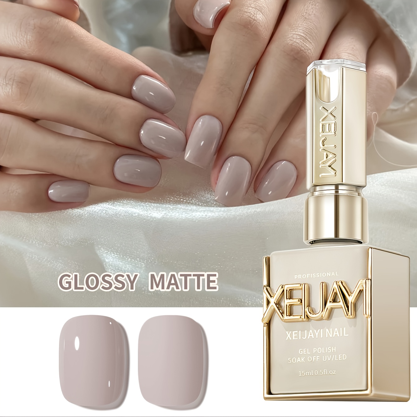 Xeijayi No. 45 - Glossy Gel Nail Polish, Free Of Alcohol, Long-lasting And Durable For And Professional Quality Nails