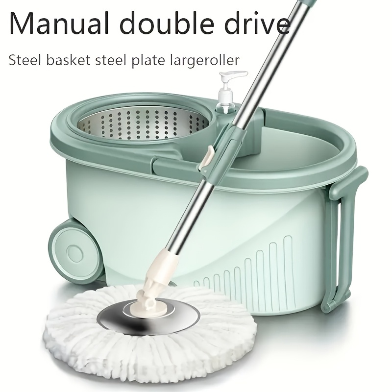 

Spin Mop And Bucket Set, Boat Cleaning Mop With 4 Microfibre Heads, Hands Free Washing, Wet And Dry, Ideal For Boat, Bedroom, Kitchen Cleaning Tools And Supplies