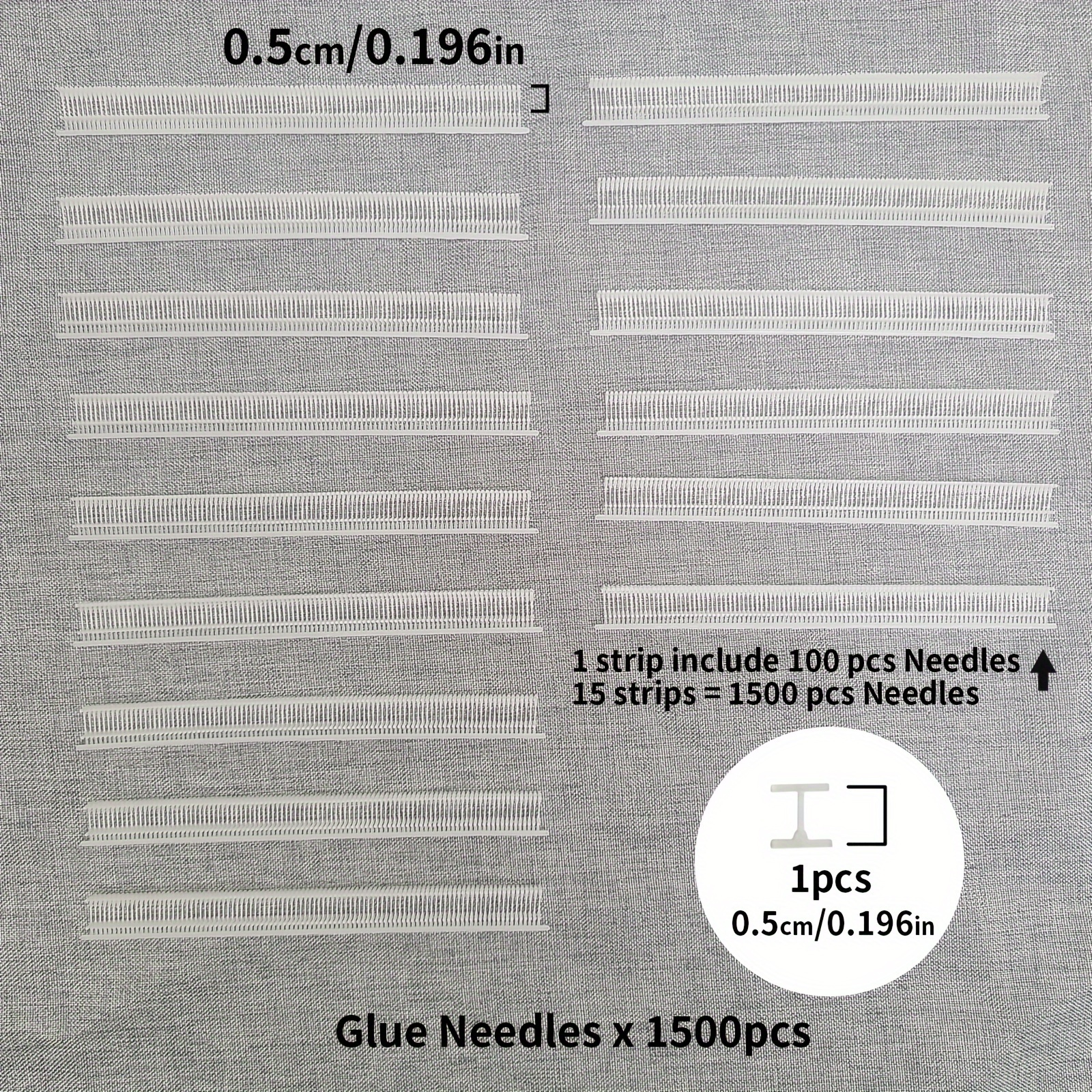 Image of 1500pcs And White Mini Stitch Gun Fasteners Kit - Micro Mini Stitch Fasteners For Tagging Guns, Durable Clothing Tag Attachments For All Standard Tag Guns, Ideal For