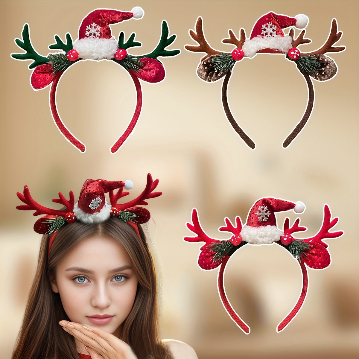 

Christmas Hat - Red, & | & For Parties & , Christmas Decor