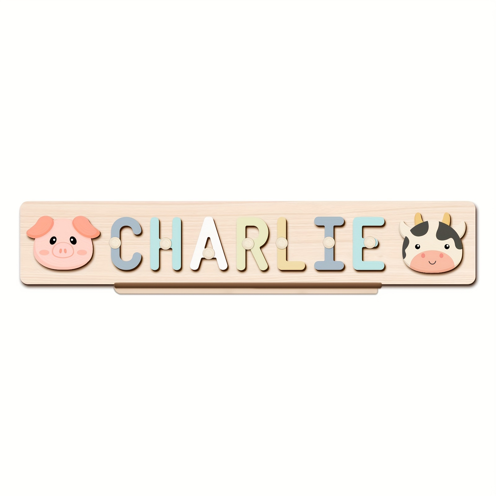 Personalized Name Puzzle, Custom Color Name Puzzle for Boys