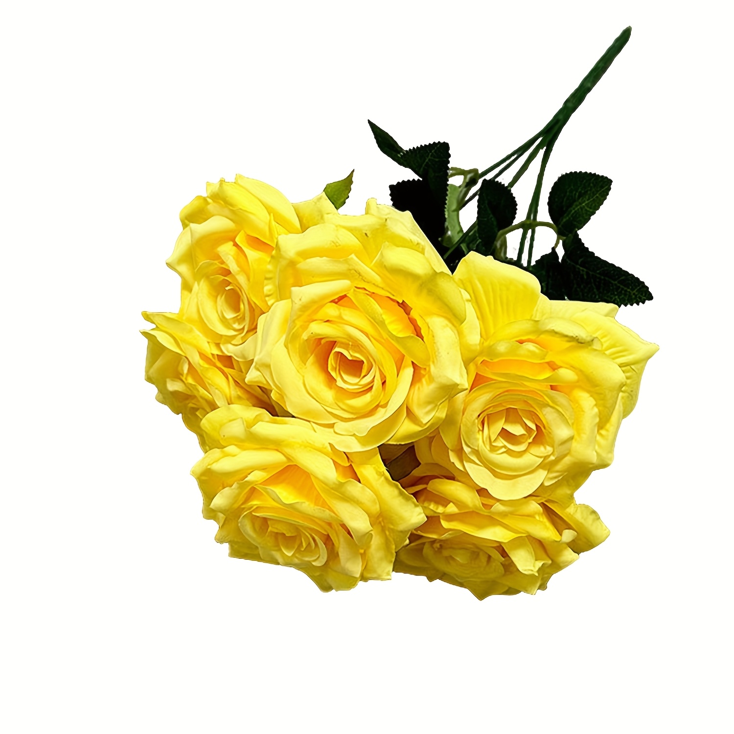 TEMU 7 Head Artificial Rose Flowers Bulk With Long Stem Fake Roses Realistic Bouquet For Diy Wedding Bridal Shower Party Table Centerpieces Home Decorations