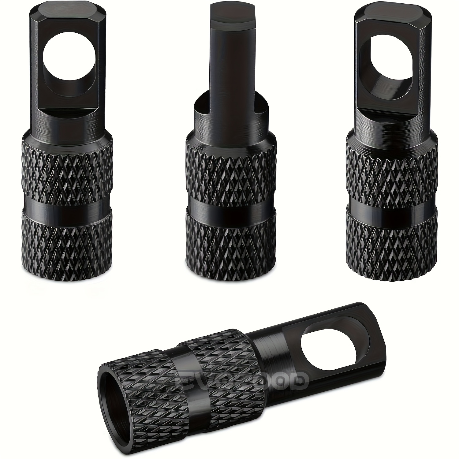 TEMU New Style Perforated Mesh, Sold In Sets Of 4, 4pcs With Valve Core Remover, Valve Stem Dust Cover - Lightweight Aluminum Alloy Bicycle Valve,