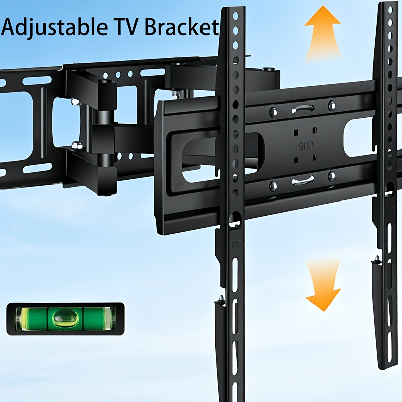 Image of Full Motion Tv Wall Mount Bracket, Suitable For 26-65 Inch Flat And Curved Led , Swivels, Tilts, And Extends To Lock The Best Viewing Angle, Compatibility With Vesa 400×400mm, Universal For Rooms And