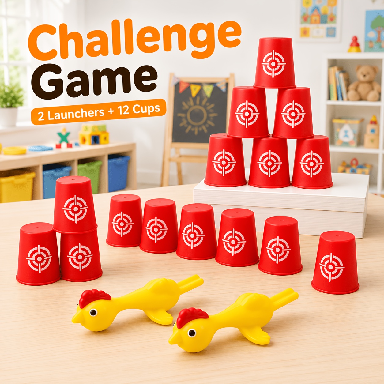 Little Yellow Chick Slingshot Game Set