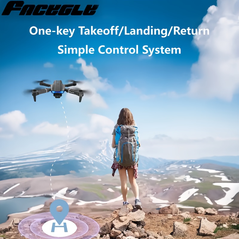 RC Drone with Dual Cameras, 2 Batteries, Foldable RC Drone, Brushless Motors, Optical Flow Positioning, Smart Follow, Indoor And Outdoor Discount Drones, Beginner Birthday, Christmas, Halloween Gifts