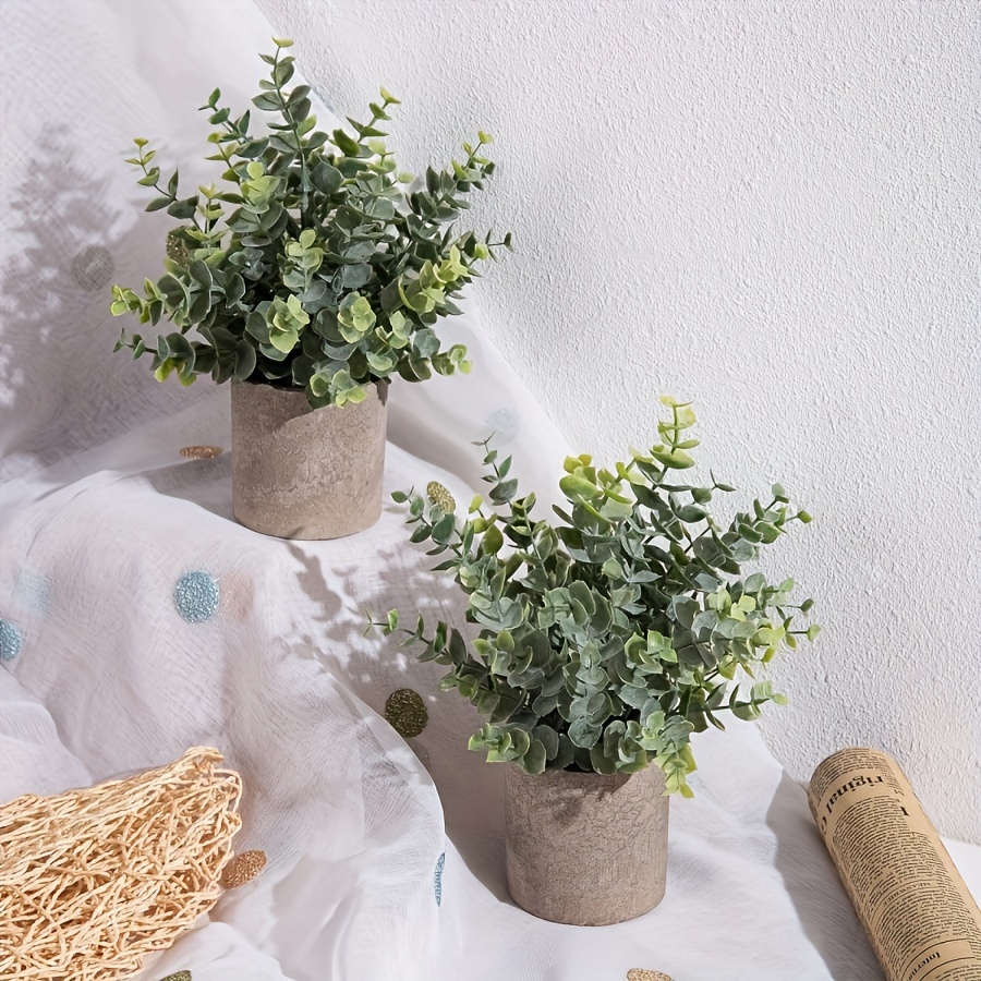 Künstliche Eukalyptus-Sträucher – 12 Bündel, Je 36 Cm, Für Vase, Deko Innen & Außen