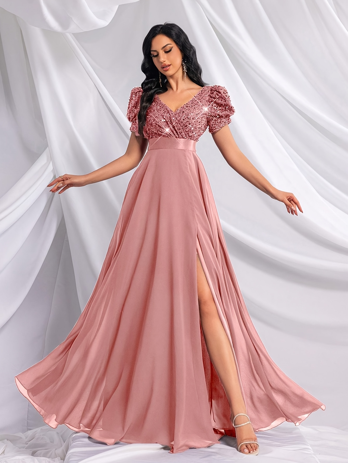 sachin and babi light blue dress Sun-imperial - aubrey dress