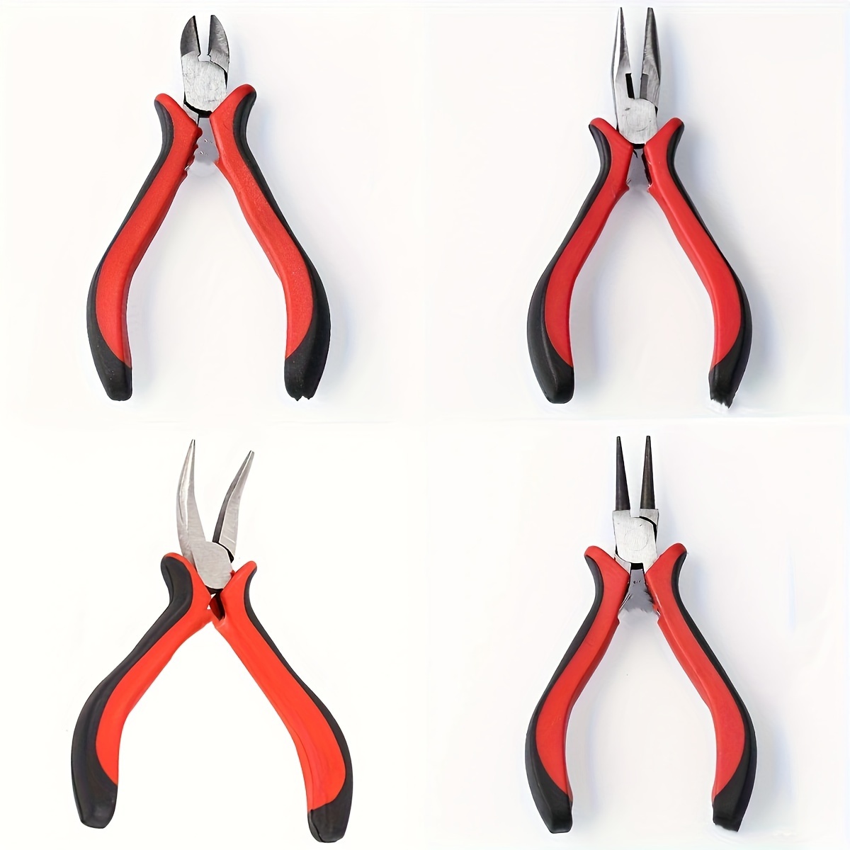 

4pcs/3pcs/1pc Jewelry Pliers Tool Kit Includes Needle Round Wire Cutter And Curved Nose Pliers For Jewelry Beading Repair Supplies Wire Wrapping Multifunctional Tools