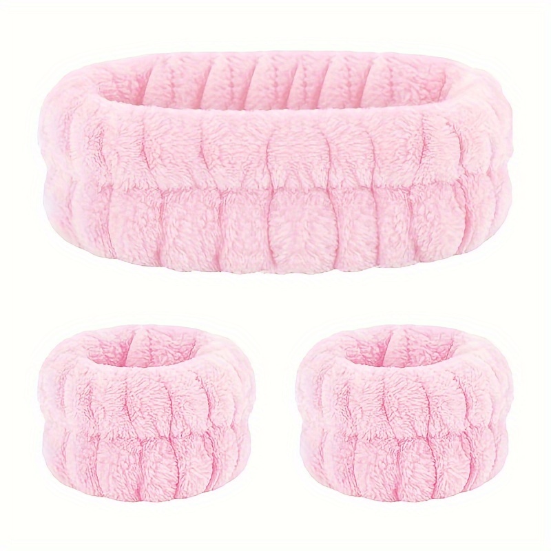 

[customer ] 3pcs Face Washing Wrist Band Ladies Makeup Sports Yoga Spa Band Plush Wash Set Absorbent And Moisture-proof Sleeves