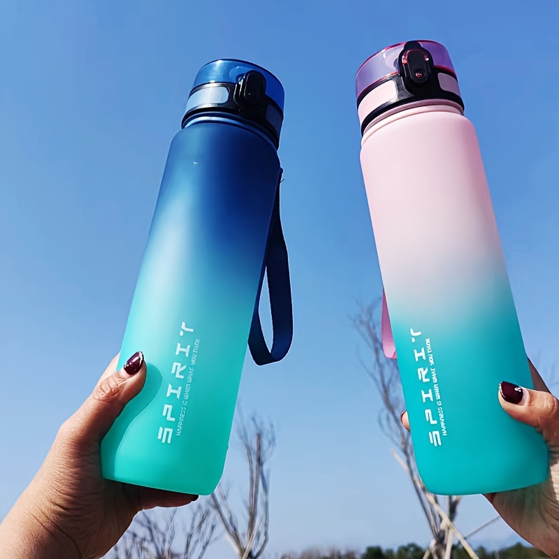 sports fitness students water bottle mens new cup womens high   convenient sports fitness gradient color water bottle Product details 3